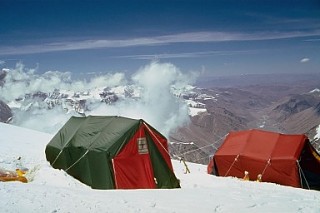 Camp on Mount Everest