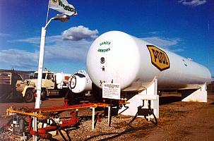 Anhydrous ammonia supply depot