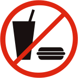 No food or beverages in the lab